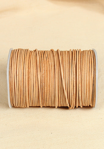 Leather Cord Creativa (2mm), 50 m Natural