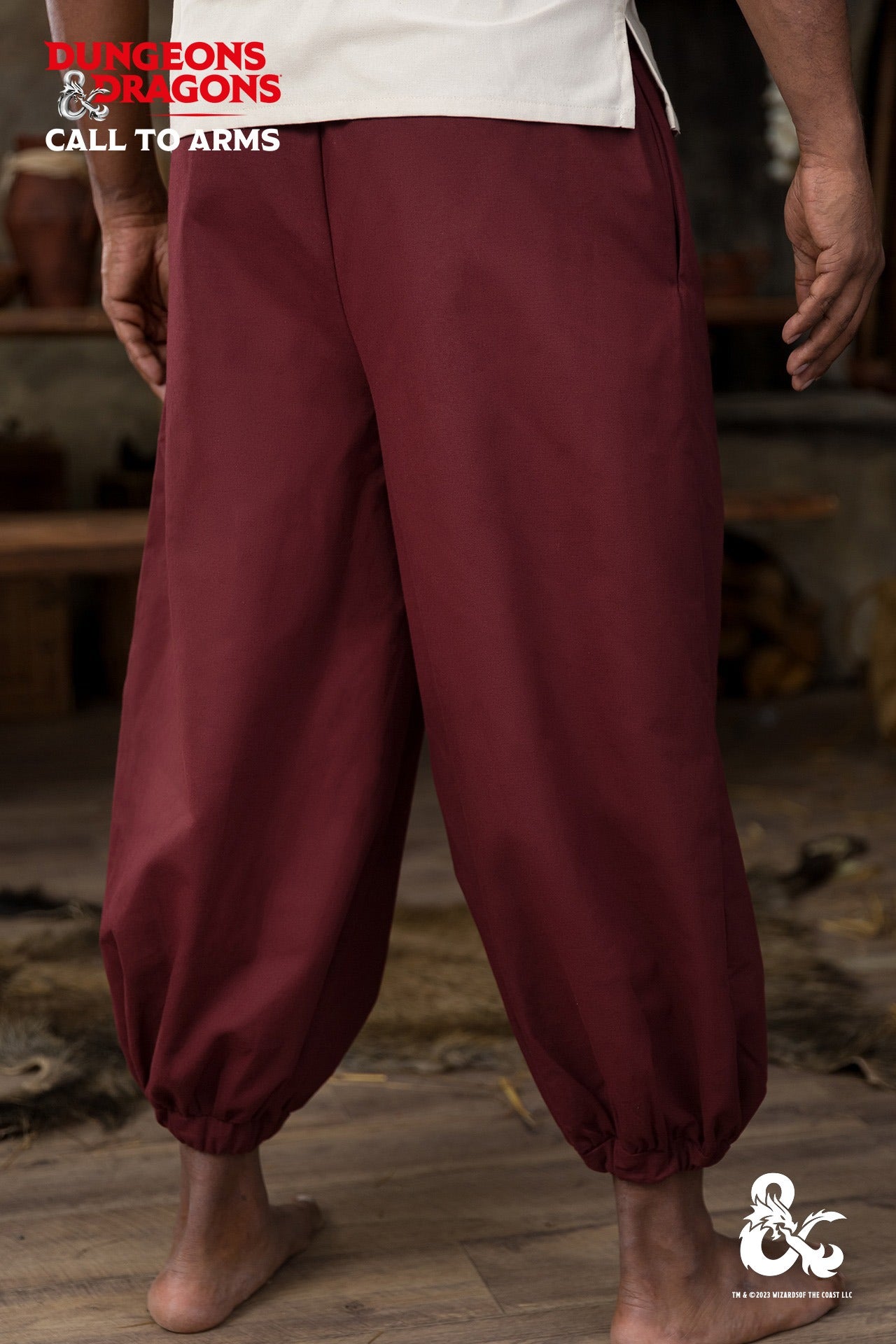 Dungeons & Dragons Monk Trousers Bordeaux