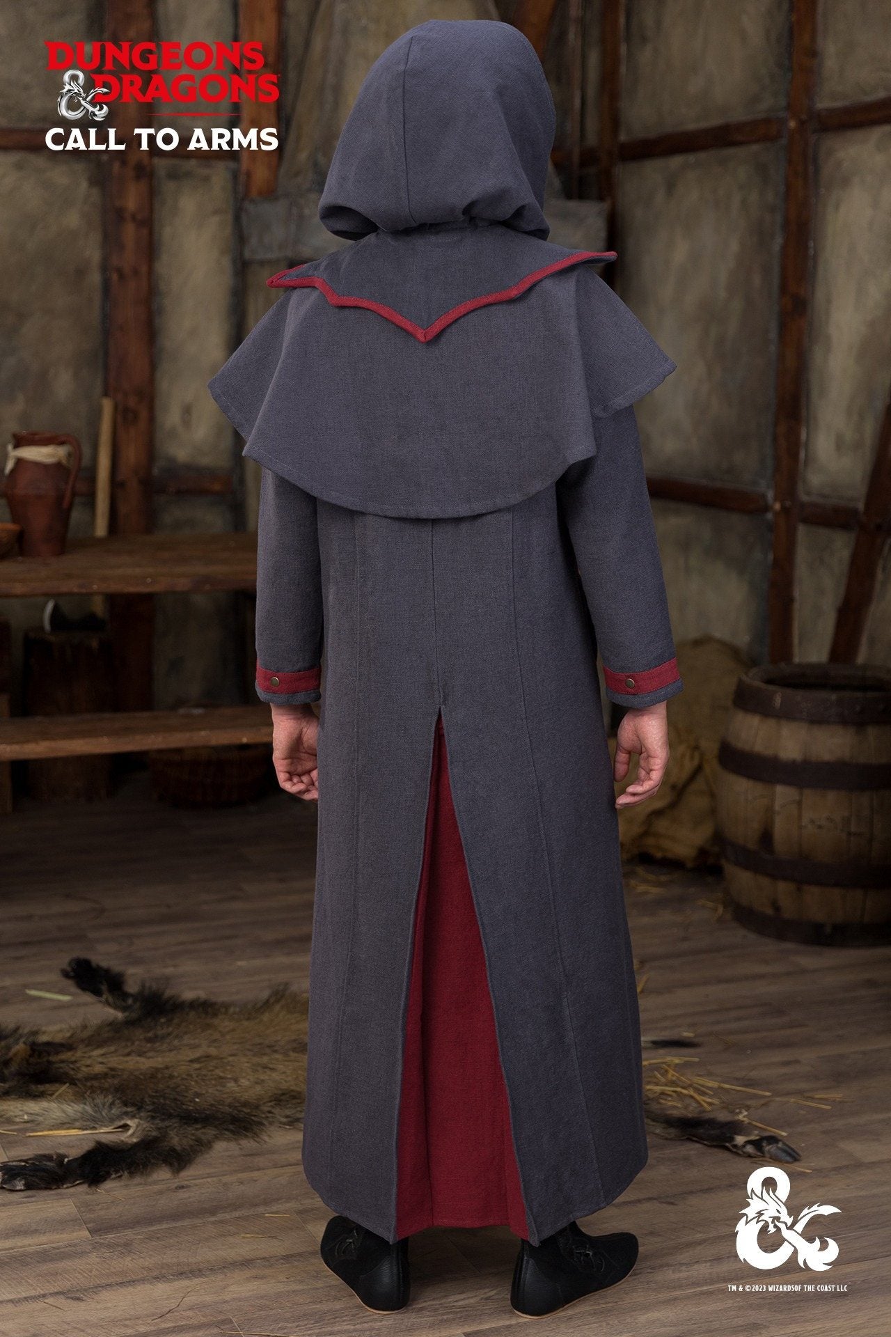 Dungeons & Dragons Warlock Garment Set Grey/Red