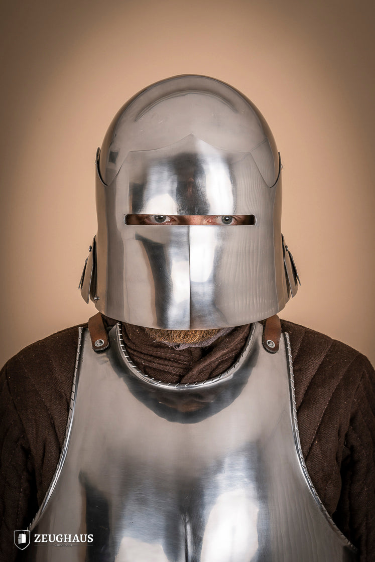 German Sallet Helmet 15th Cent. 1,6mm Polished