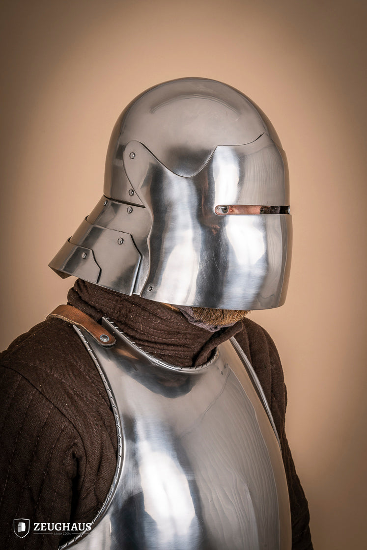 German Sallet Helmet 15th Cent. 1,6mm Polished