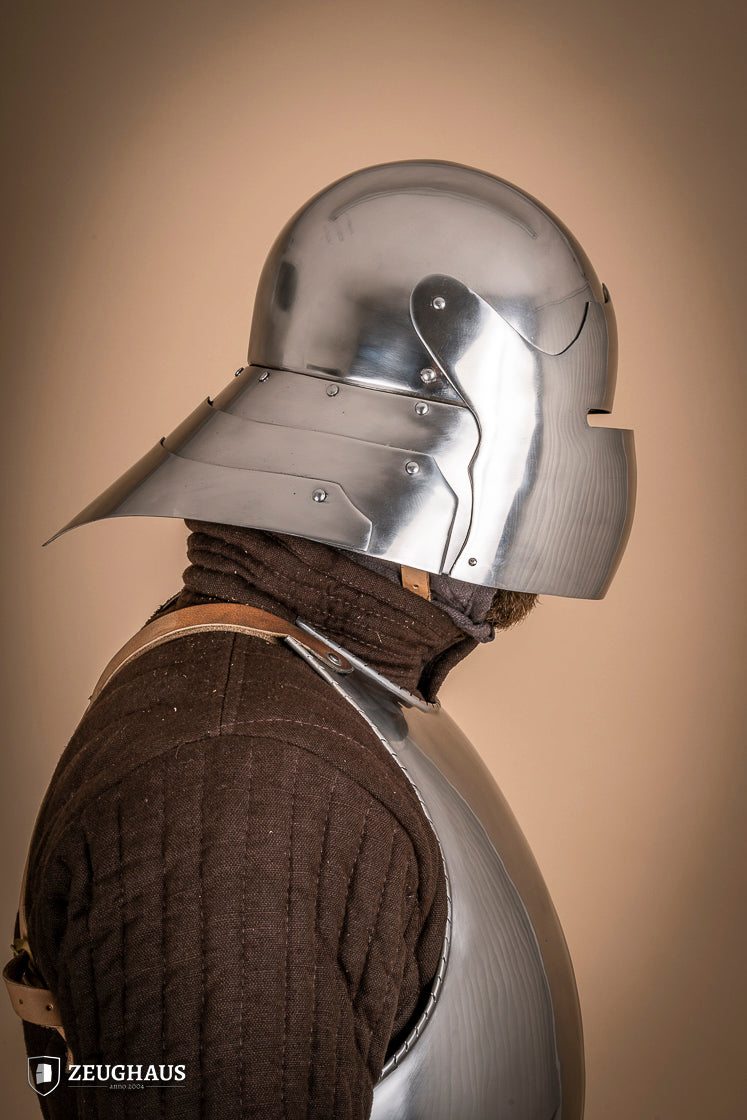 German Sallet Helmet 15th Cent. 1,6mm Polished