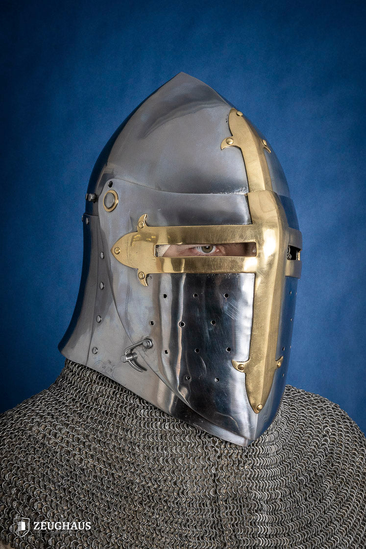 Sugar Loaf Helmet with Visor 1,6mm with Brass