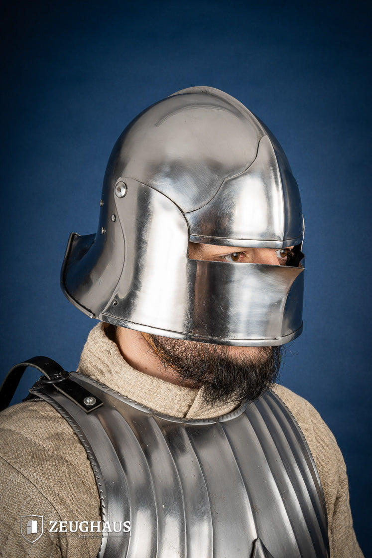 Burgundian Sallet Helmet 1,6mm Polished