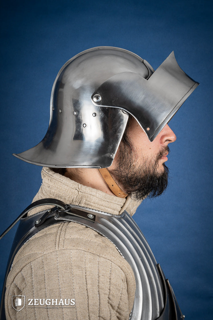 Burgundian Sallet Helmet 1,6mm Polished