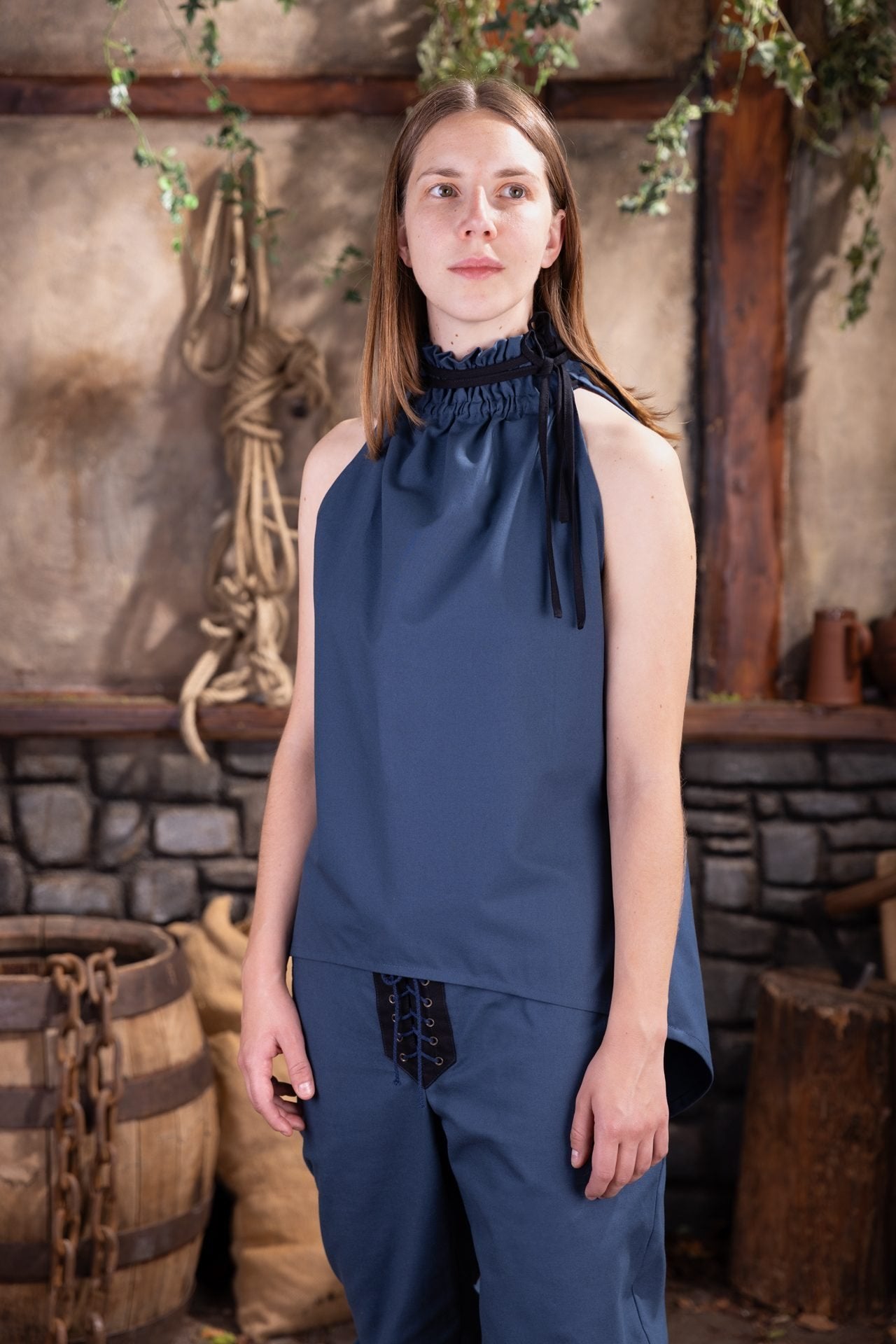 Dungeons & Dragons Female Rogue Top Woad Blue