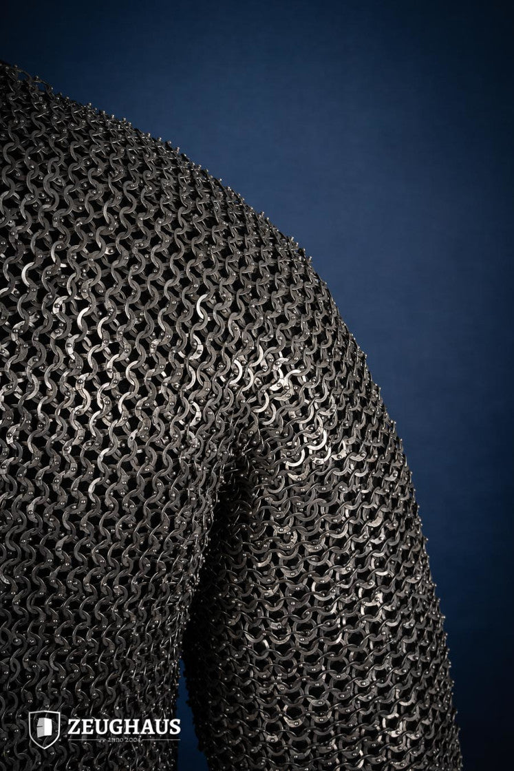 Flatring Riveted Chainmail Haubergeon 9 mm Stainless Steel B-Stock