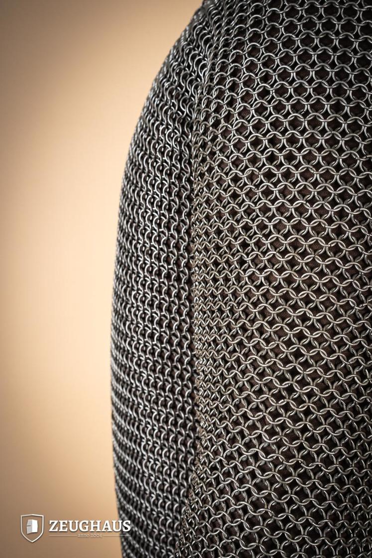 Chainmail Hauberk Roundring 9mm Steel Oiled