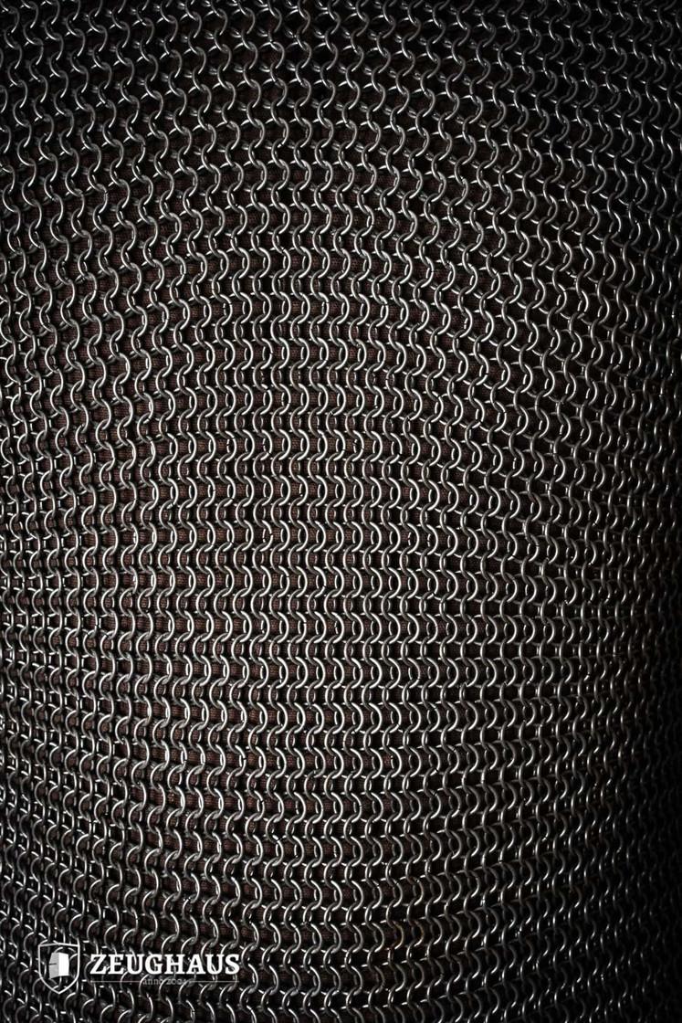 Chainmail Hauberk Roundring 9mm Steel Oiled