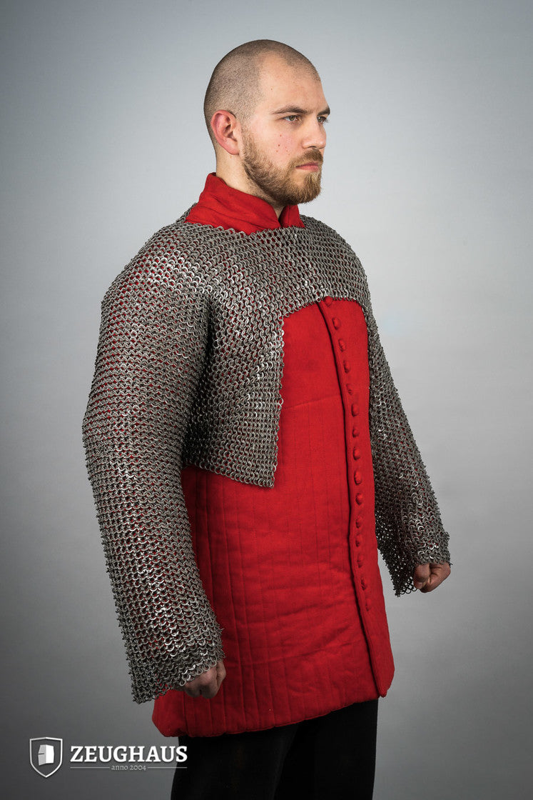 Flatring Riveted Chainmail long sleeves 9 mm Oiled Steel B-Stock