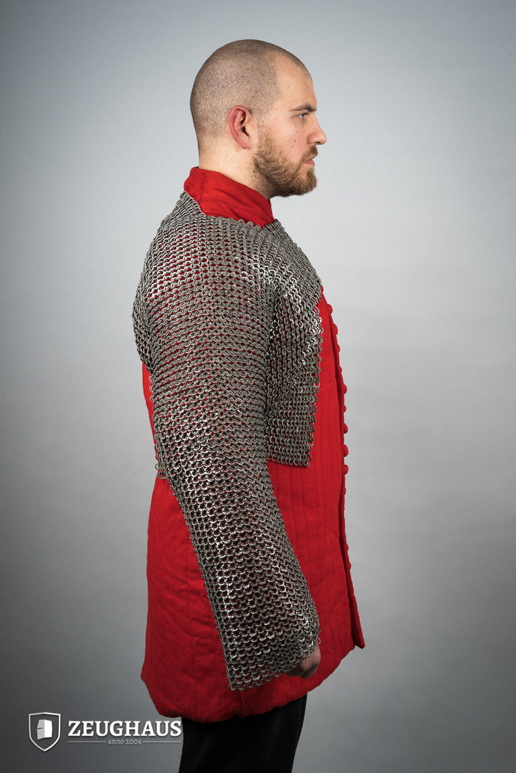 Flatring Riveted Chainmail long sleeves 9 mm Oiled Steel B-Stock