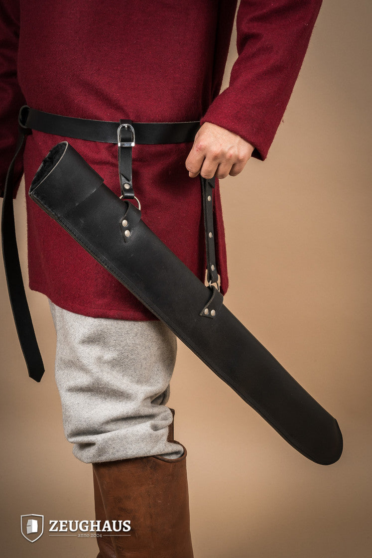 LARP Leather Scabbard 72 cm Black B-Stock