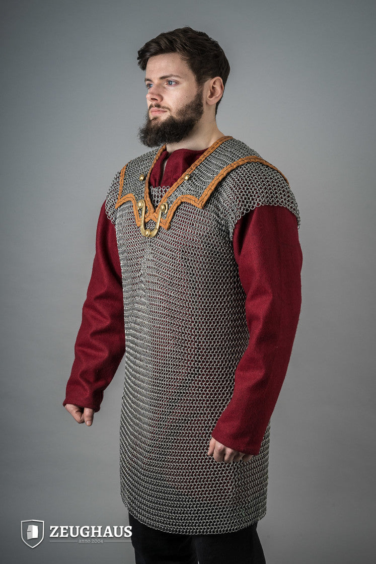 Roundring Chainmail Lorica Hamata 9 mm Oiled Steel B-Stock