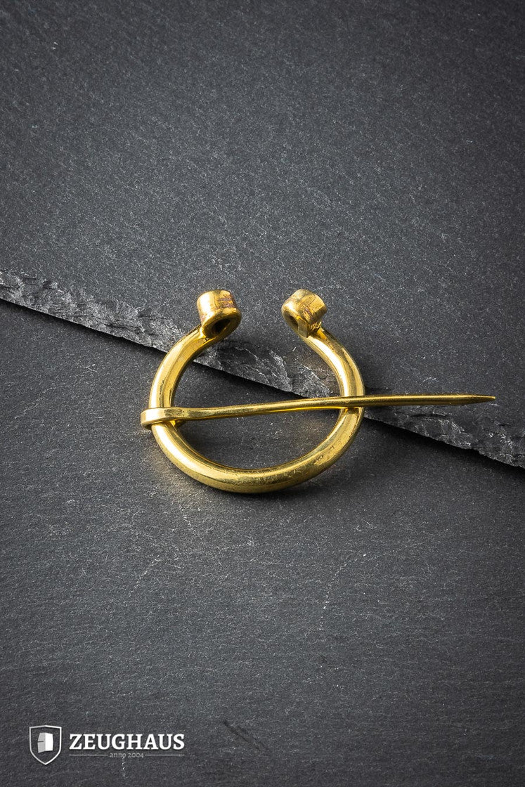 Medieval Fibula Diameter 4,5 cm Brass B-Stock