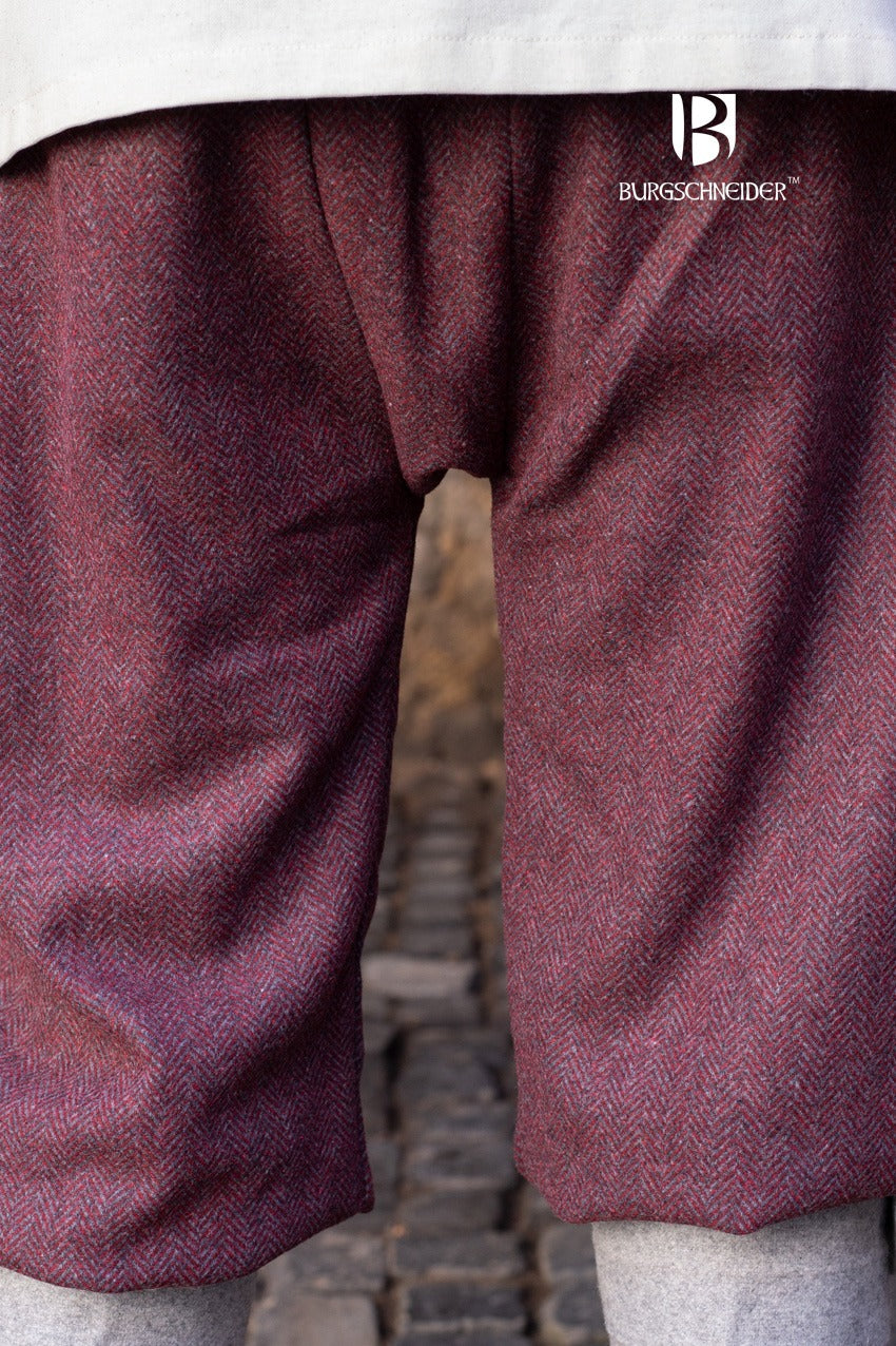 Rus Pants Tilda Herringbone Burgundy/Grey