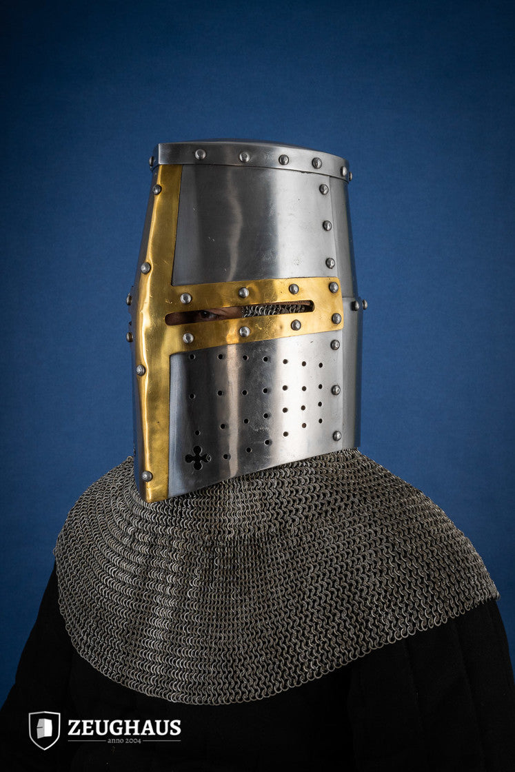 Great Helmet with Brass 1,6 mm Polished B-Stock