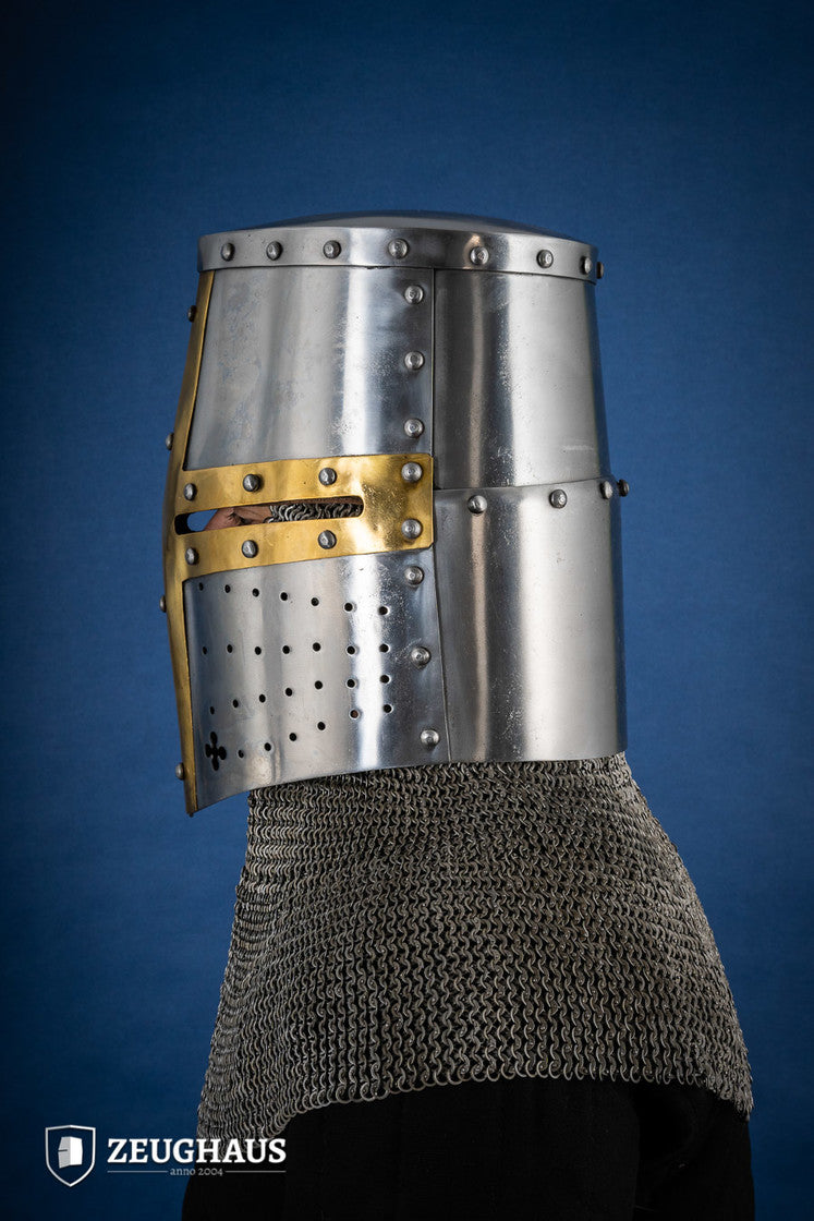 Great Helmet with Brass 1,6 mm Polished B-Stock