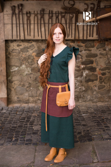 Medieval womens dress Agga by Burgschneider in green