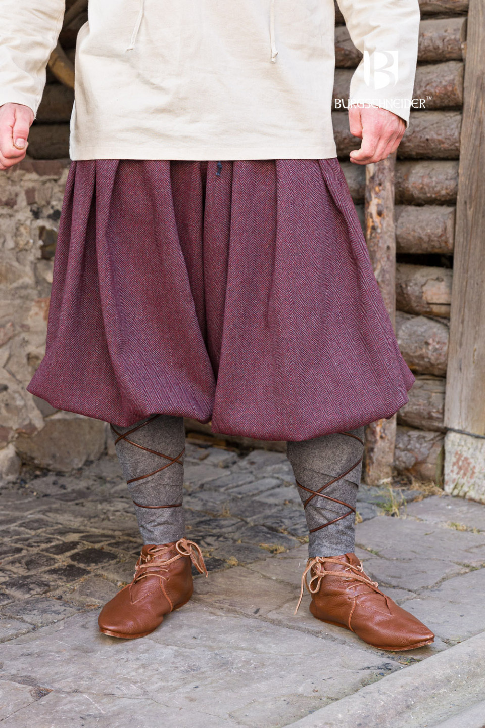 Viking Pants, Herringbone, brown, Viking Trousers, Rus Pants