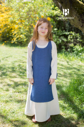 Complete Garment Set for Children with colorful Overdress and Underdress
