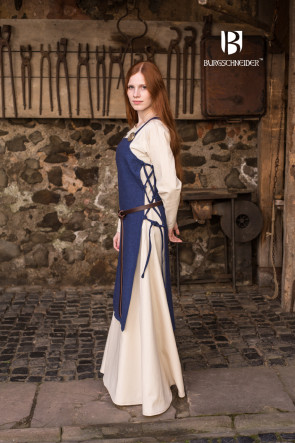 Medieval Women's Gown Dress Farmer's Wife Agga /Larp Blue by Burgschneider 