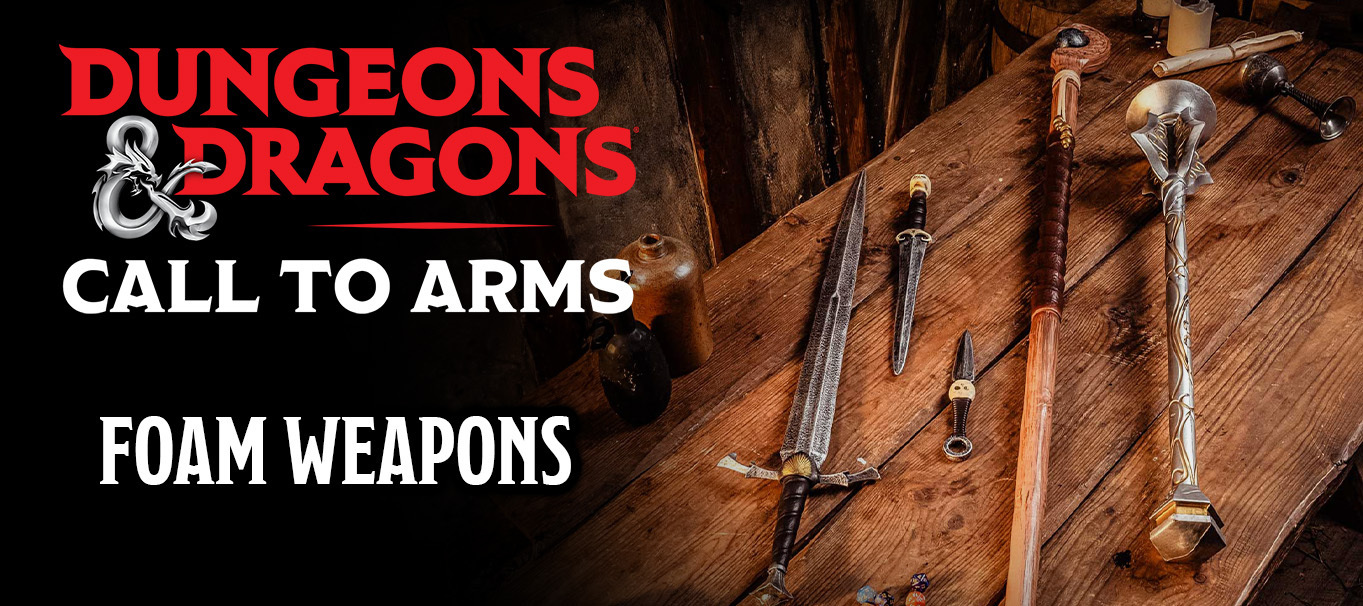 Dungeons and Dragons Call to Arms LARP Weapons Banner